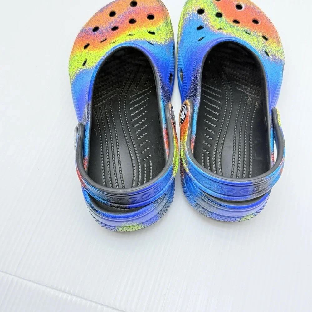 Crocs Classic Spray Dye Clog Kids J1 Junior 1 Tie Dye RARE Vietnam Made